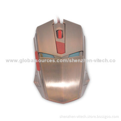 Cool Design 6D Optical Gaming Mouse with Aluminum Feel and DriverNew